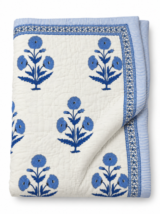 Blue Poppy Quilt