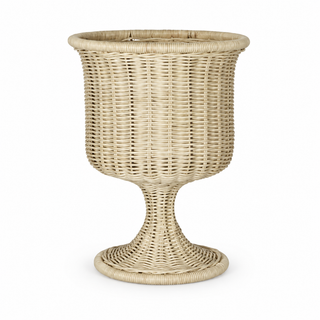 The Palm House Woven Pedestal Vase