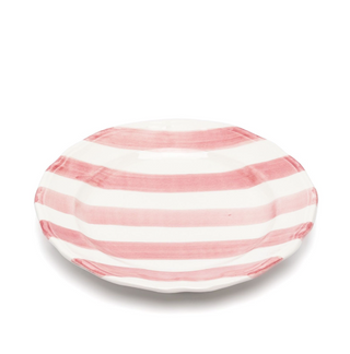 Striped Ceramic Plates - Set of 2