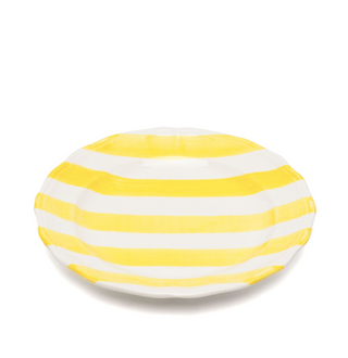 Striped Ceramic Plates - Set of 2