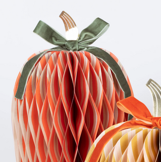 Stripe Paper Pumpkins - Set of 3