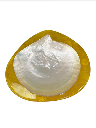 Round Caviar Dish - Yellow