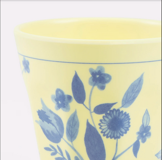 Vintage Botanical Reusable Cups - Set of 4