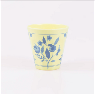 Vintage Botanical Reusable Cups - Set of 4
