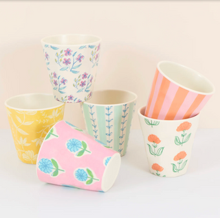 Flora Reusable Cups - Set of 6