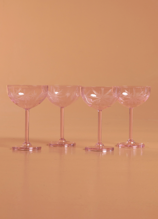 Nakshatra Rose Coupes - Set of Four