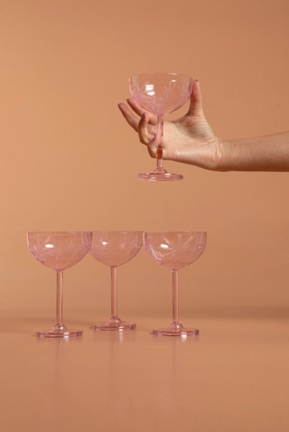 Nakshatra Rose Coupes - Set of Four