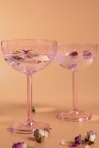 Nakshatra Rose Coupes - Set of Four