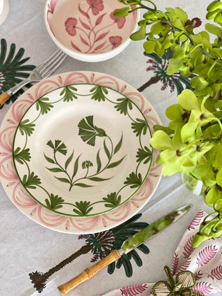 Green Daisy Starter Plates - Set of 4