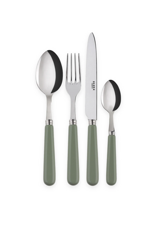 green by sabre cutlery set