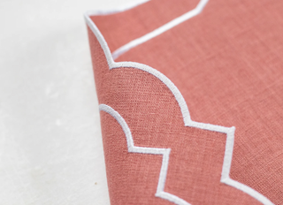 Woodrose Pink Linen Placemat